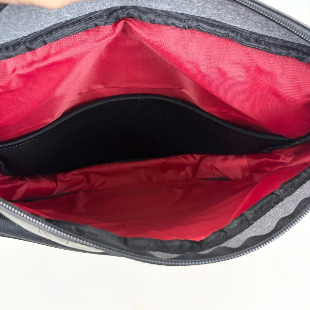 Heavy Duty Black Red Burton Tactical JEEP Messenger Bag